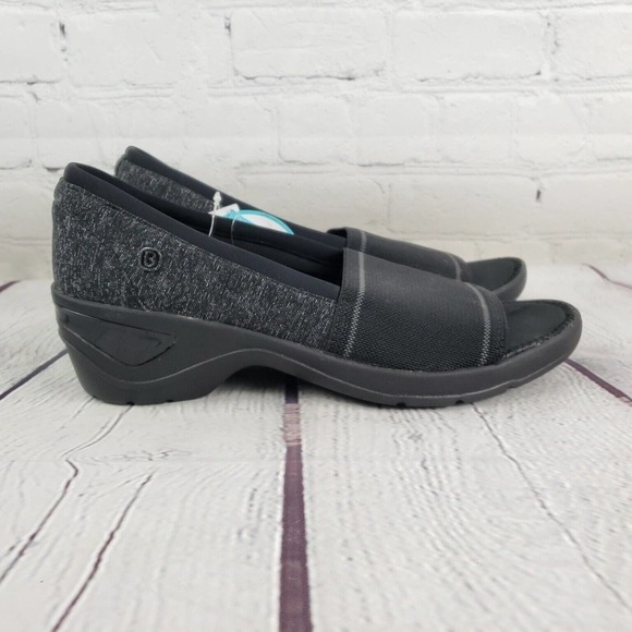 Bzees Kudos Womens Size 9 M Black Comfort Slip On Open Toe Sandals - Picture 6 of 12